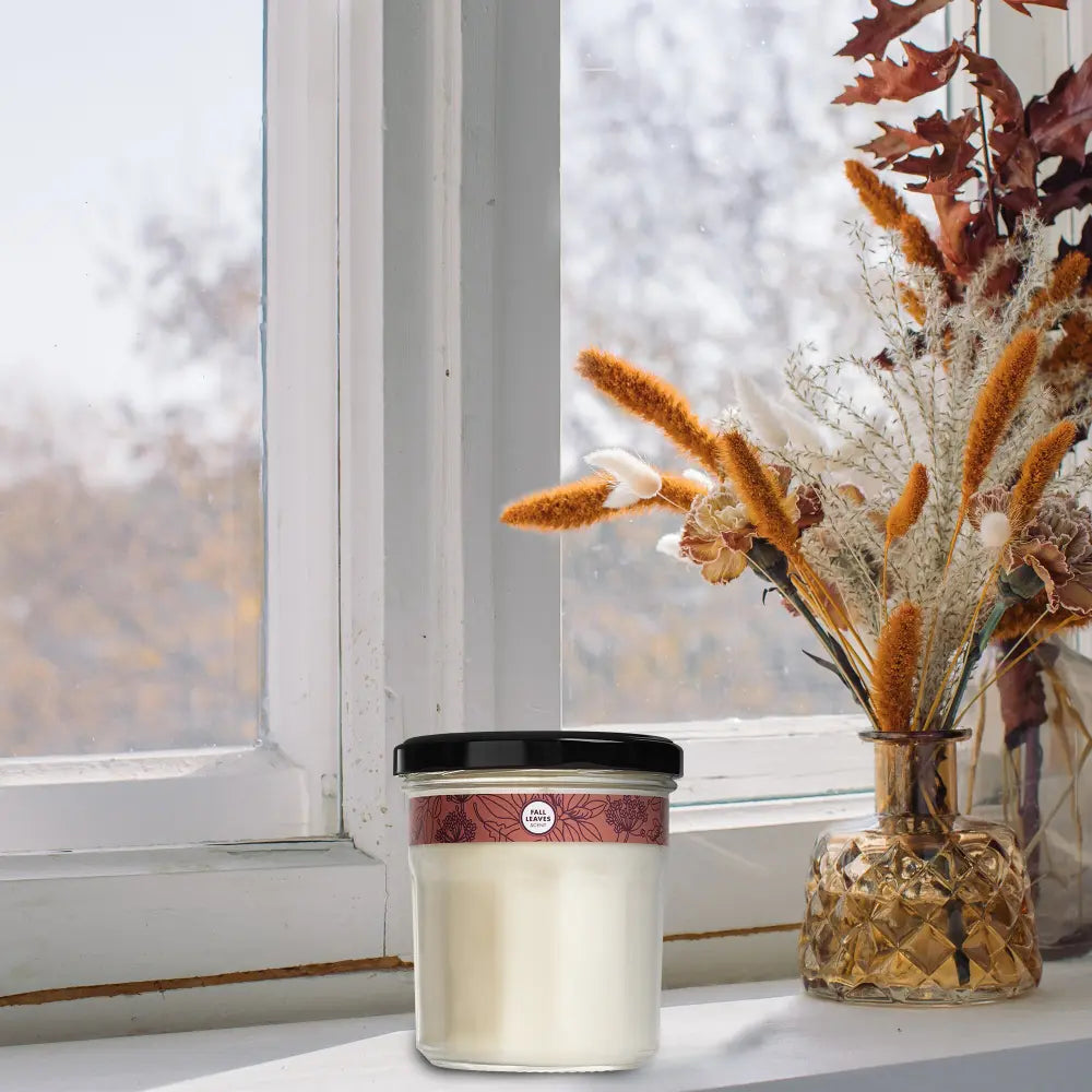 Fall Leaves Scented Soy Candle - View 6