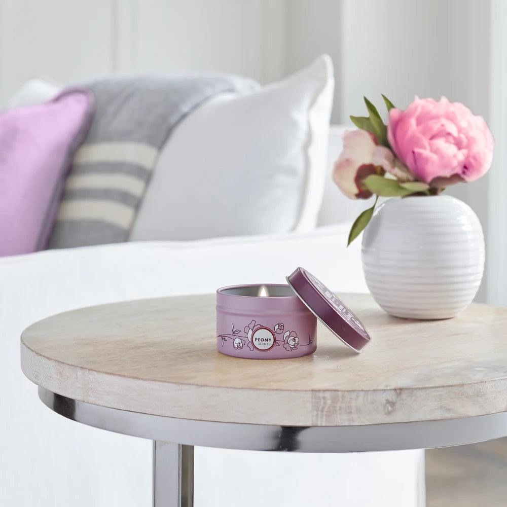 Peony Tin Candle - View 6