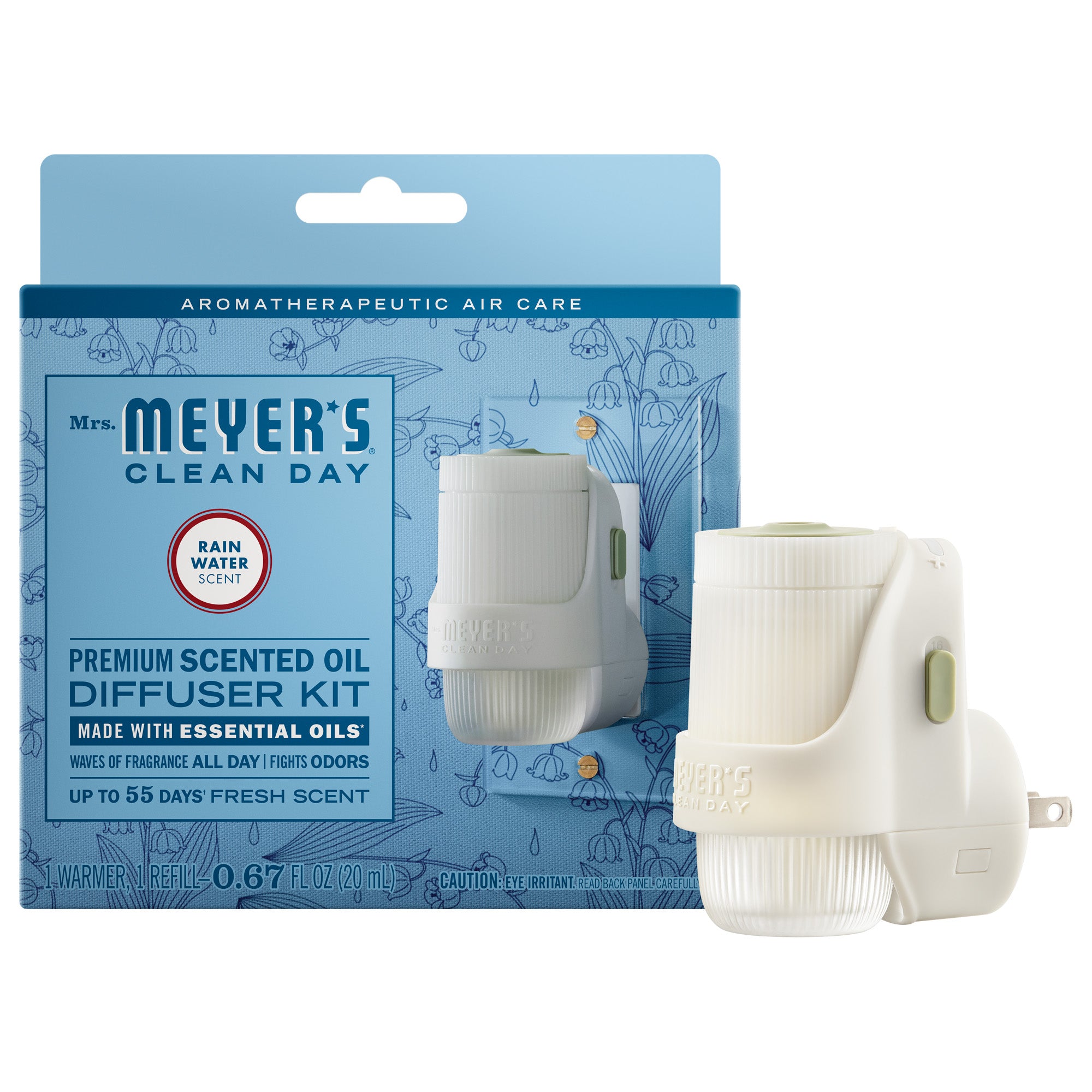 Rain Water Plug In Scented Oil Warmer With Refill
