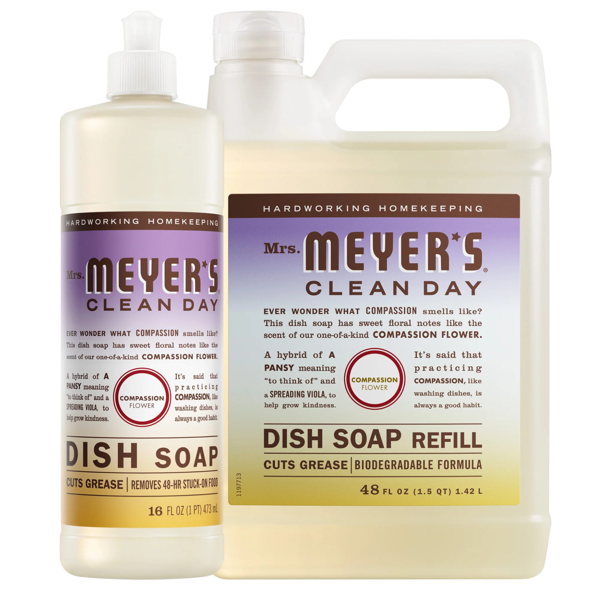 Compassion Flower Dish Soap & Refill Set - View 2