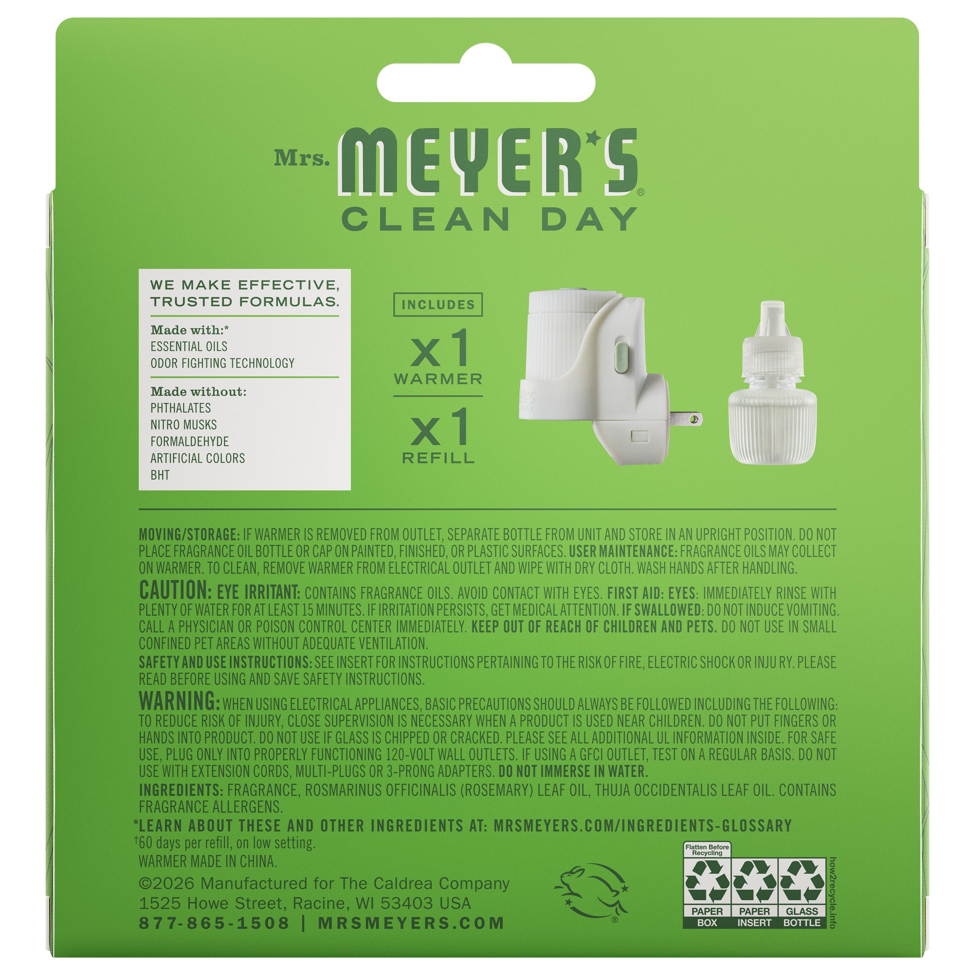 Fresh Cut Grass Plug in Scented Oil Warmer With Refill - View 2