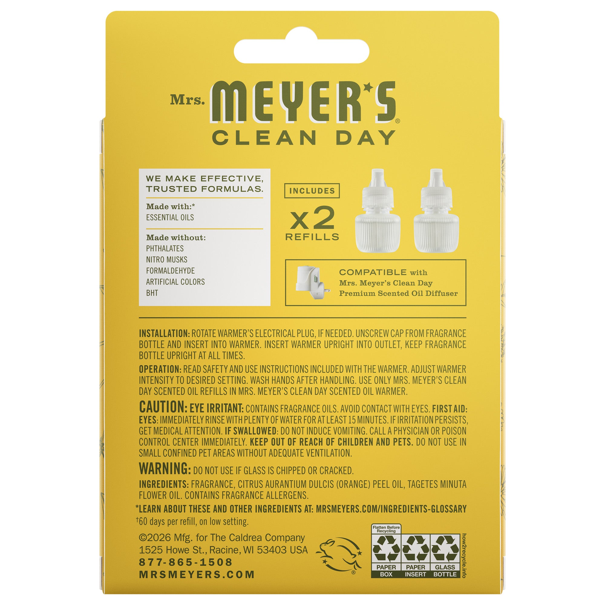 Dandelion Plug In Scented Oil Refill, 2-Pack - View 3